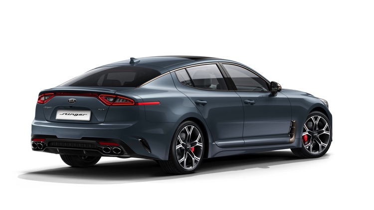 Kia Stinger Gt My18 Body Color 3 4 Rear Lake Stone L5s