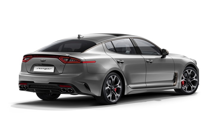 Kia Stinger Gt My18 Body Color 3 4 Rear Silky Silver 4ss
